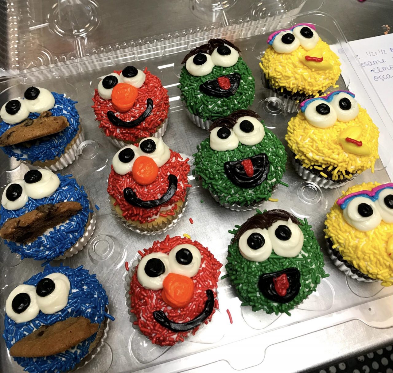 Sesame Street Cupcakes Piazza's Bakery